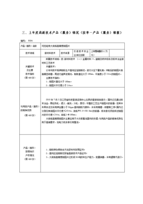 2012年度高新技術(shù)產(chǎn)品（服務(wù)）情況技術(shù)開(kāi)發(fā)填寫(xiě)說(shuō)明